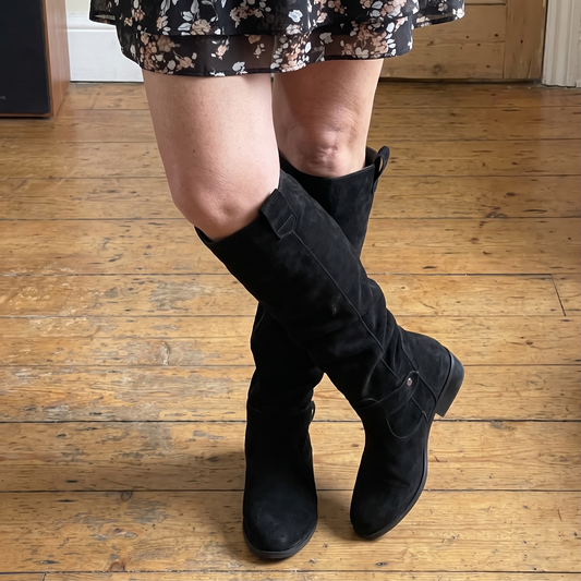 Ainsmere Slouch Suede-Look Knee-High Boots