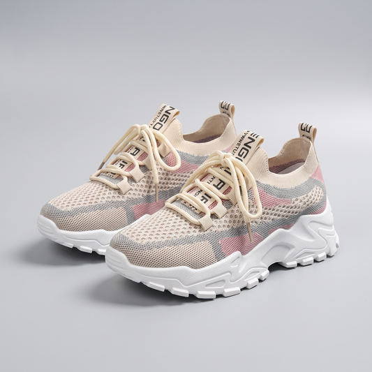 Airflow Women's Comfort Sneakers - Beige