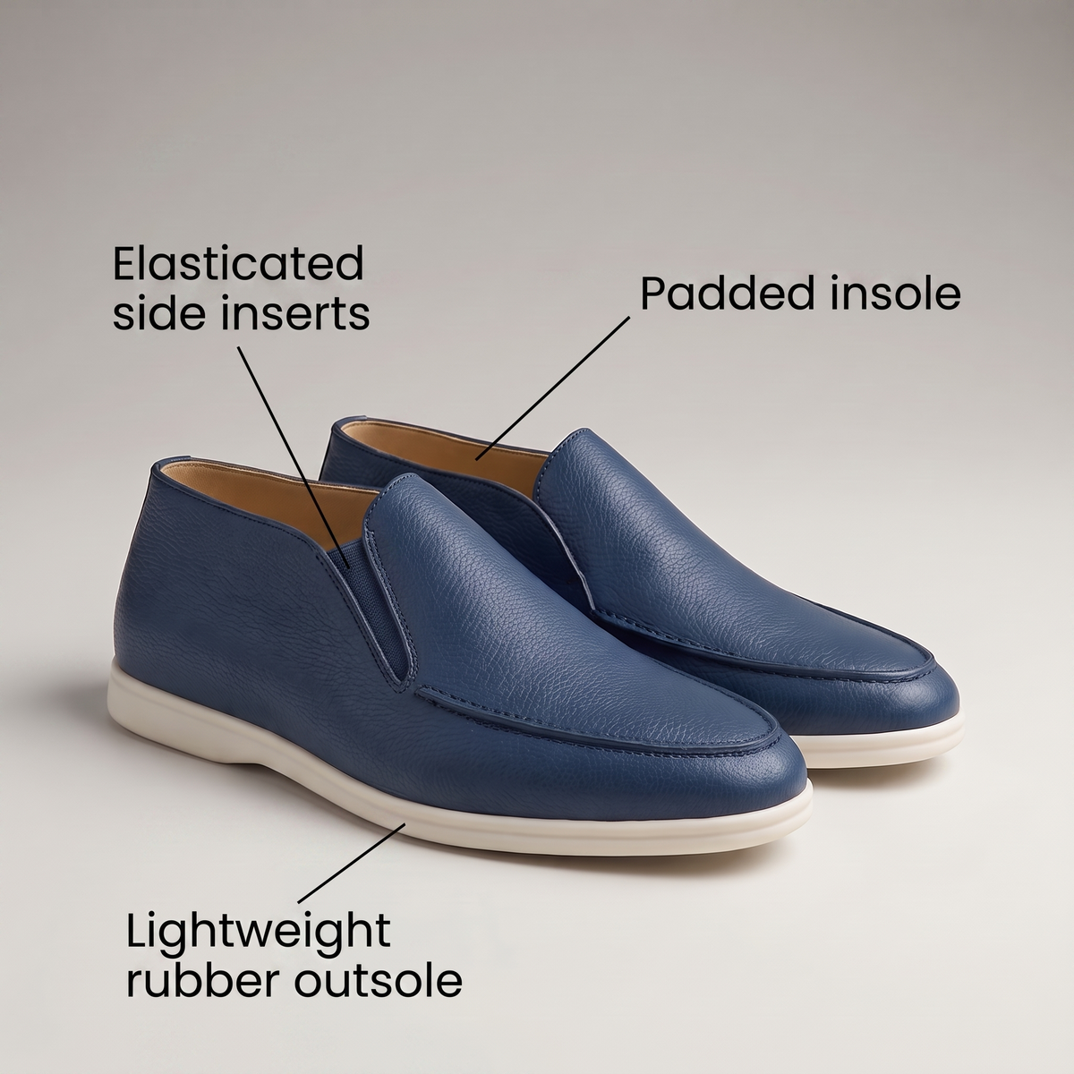 Aurex Leather-Look Loafers