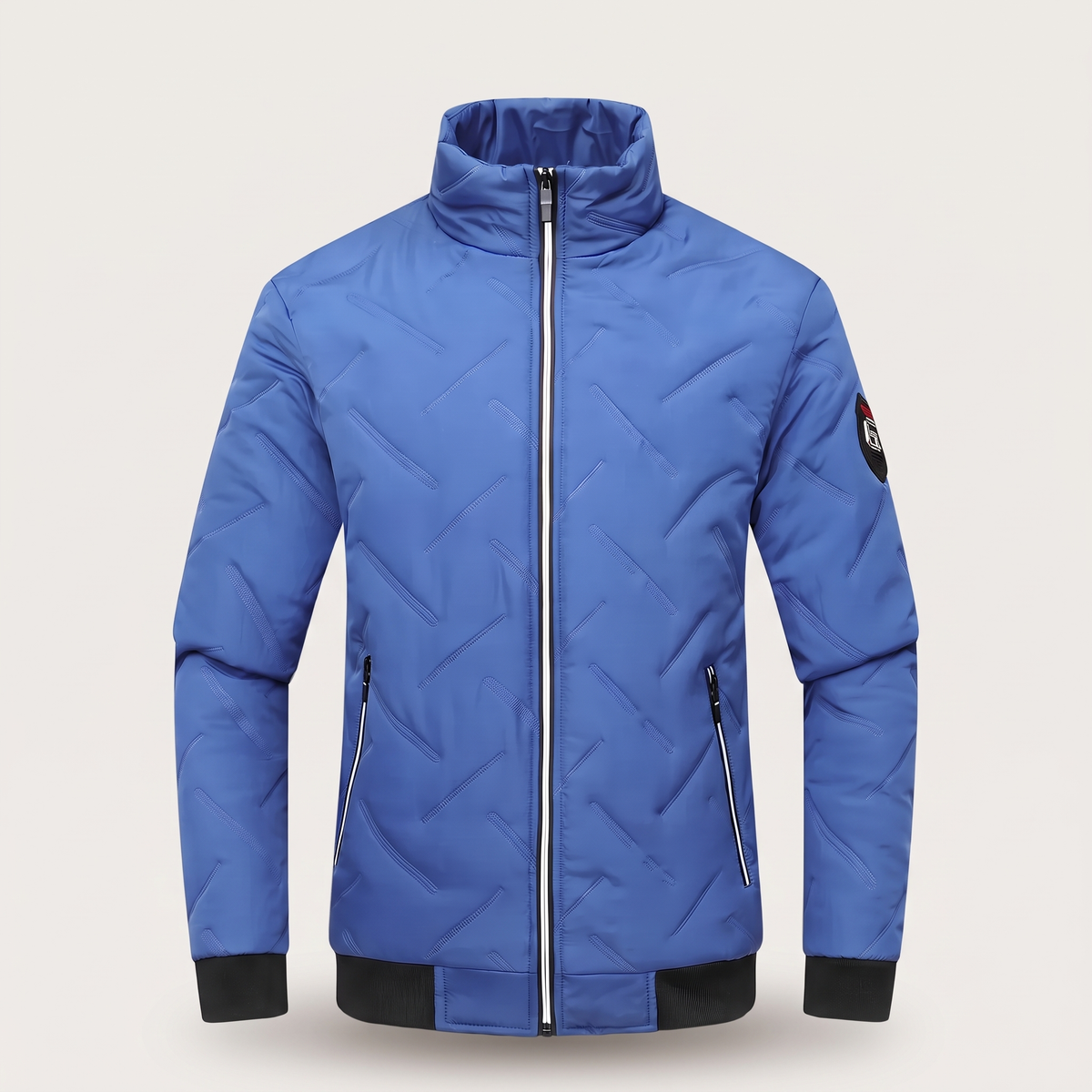 Bellingham Quilted Bomber Jacket - Blue