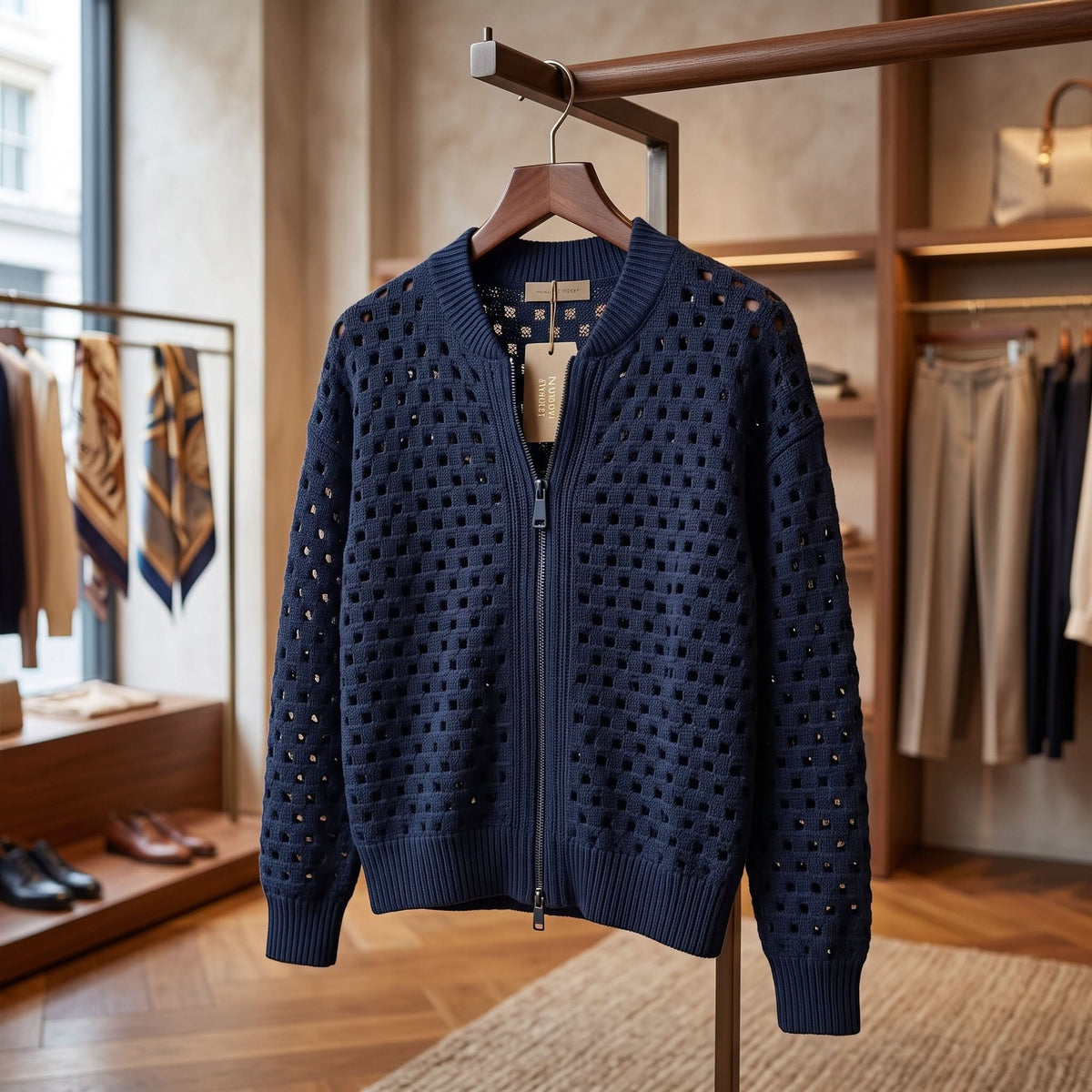 Bramblehurst Soft-Knit Cardigan - Blue