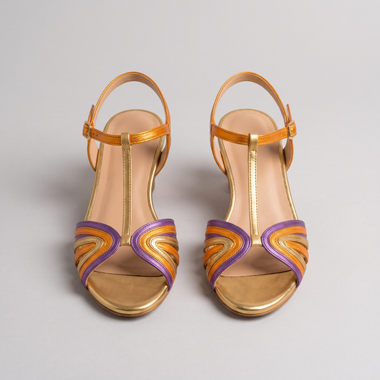Briarmont Sunset Strap Sandals - Orange