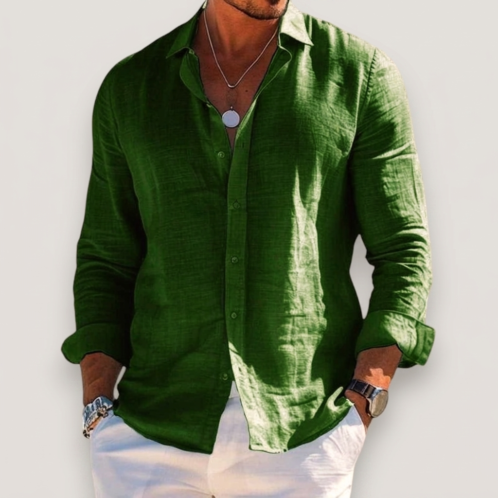 Brockham Lightweight Summer Shirt - Light Green