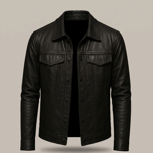 Camden Leather-Look Jacket - Black