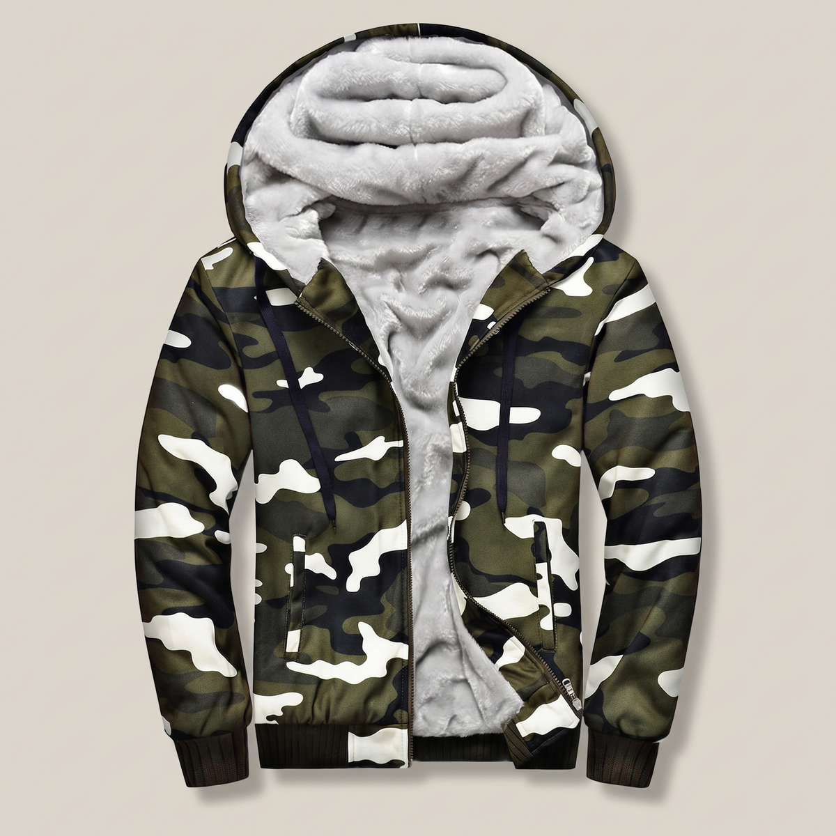 Cormac Heavyweight Fleece Jacket - Army Green