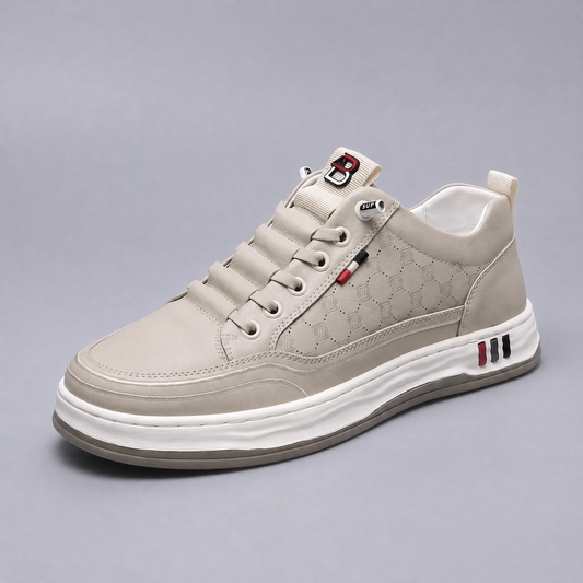 Corwin Leather-Look Shoes - Beige