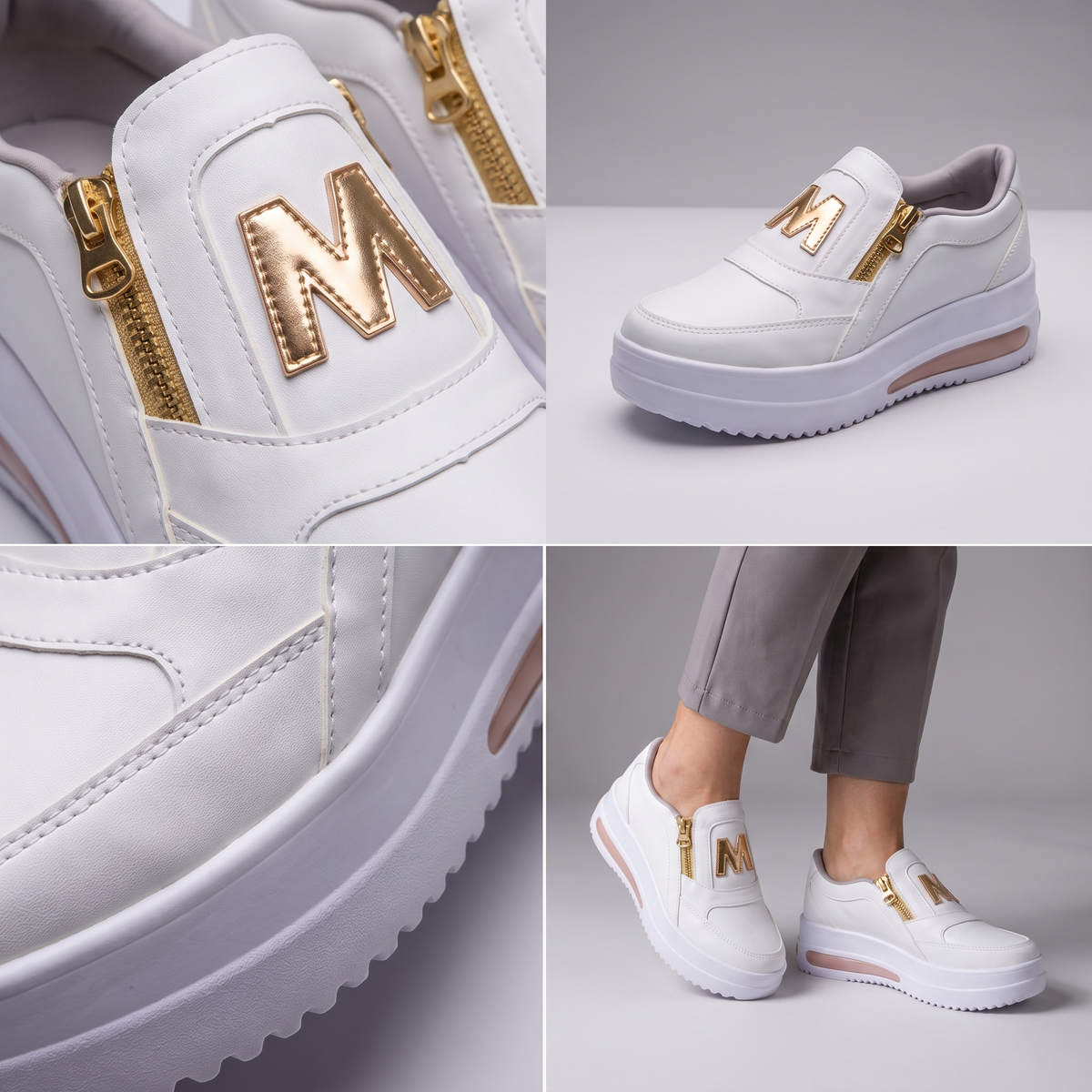 Cushioned Slip on Trainers