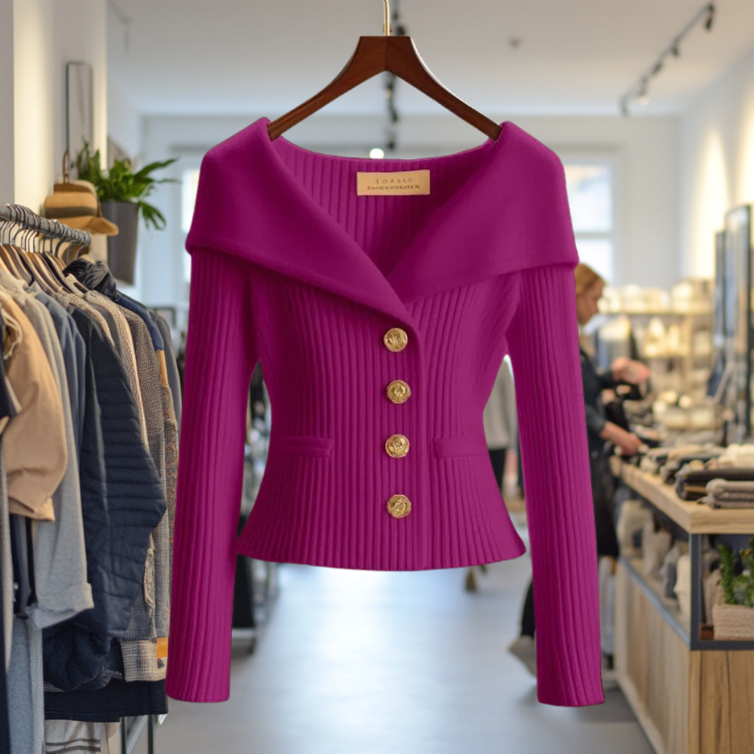 Elara Knit Cardigan - Lilac