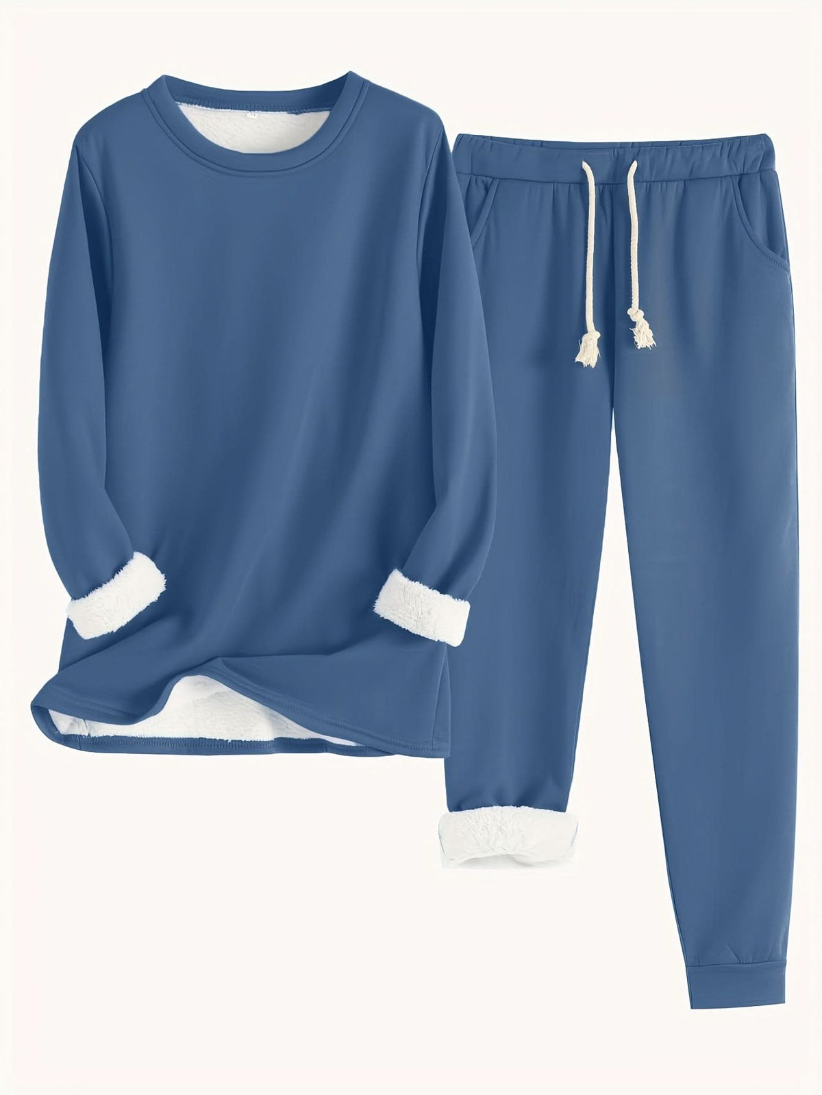 Elara Soft Lounge Set - Dark Blue