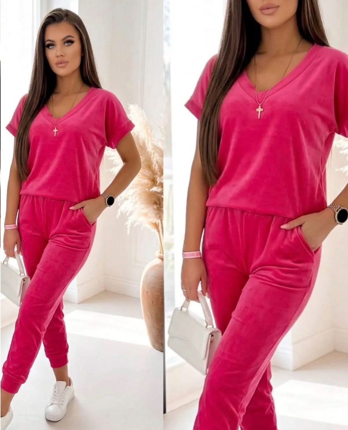 Elowen Lounge Set - Fuchsia