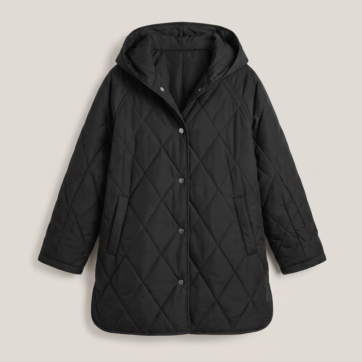 Elowen Oversized Winter Jacket - Black