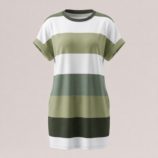 Elysian Roundneck Dress - Green