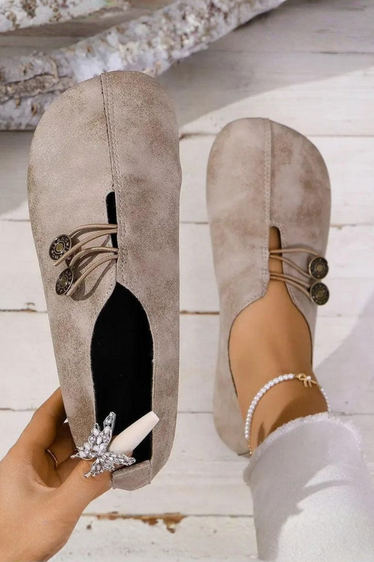 Evelyn Soft Ballet Flats - Beige