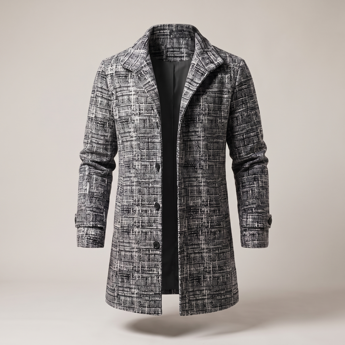 Everleigh Refined Autumn Trench - White Grey