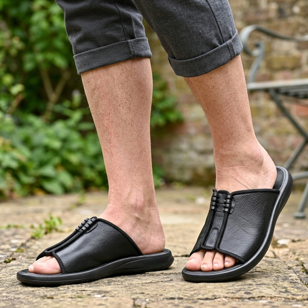 Falmerston Premium Leather-Look Sandals