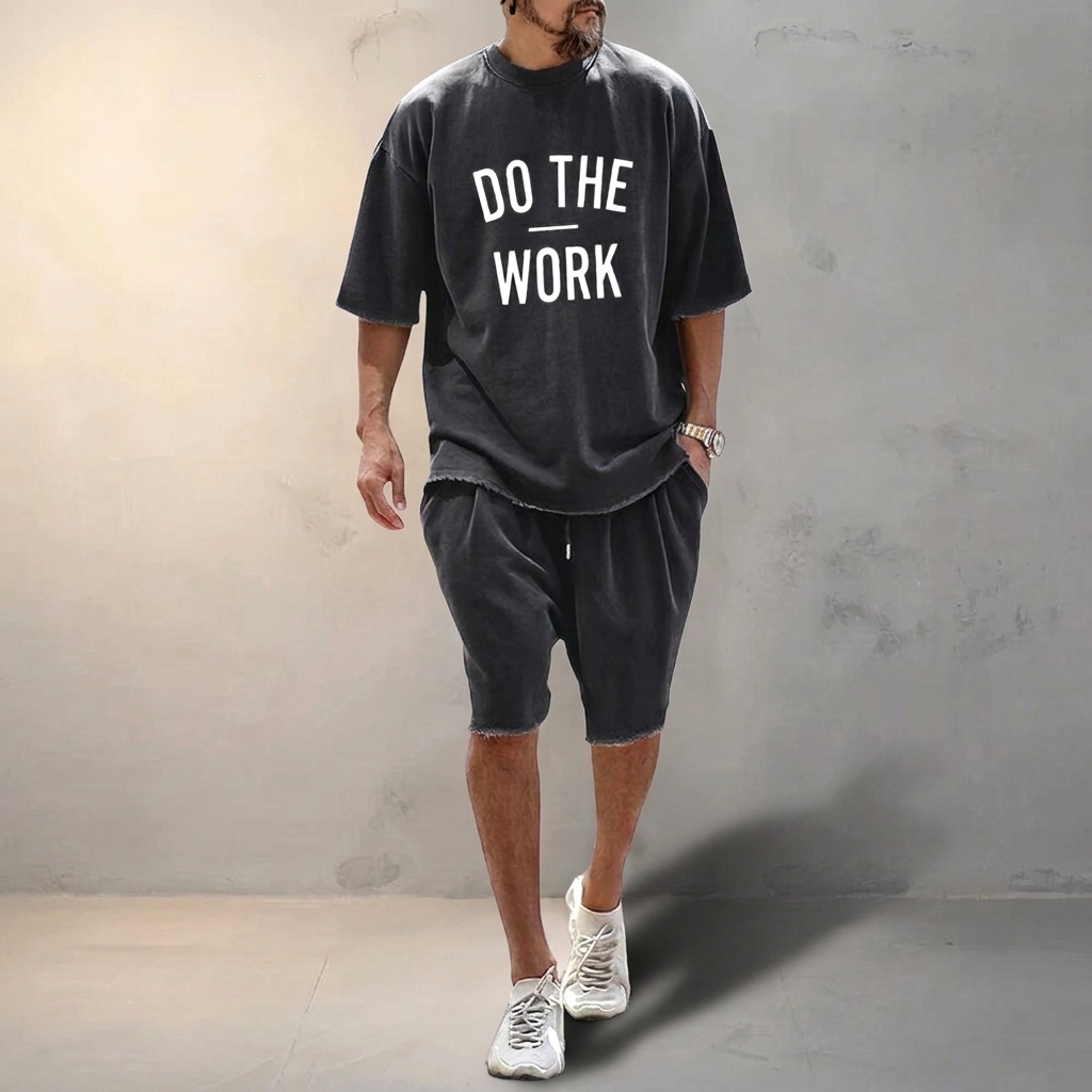 Farncombe Relaxed Active Co-Ord Set - Black Print