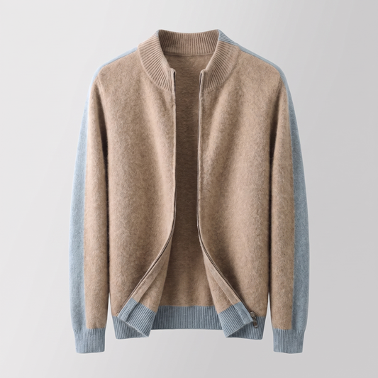 Ferrara Zip-Through Jacket - Sandstone Beige