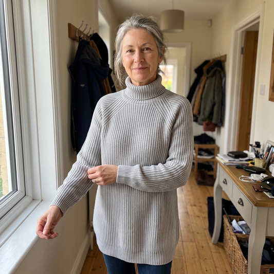Floriana Cosy Roll-Neck Dress
