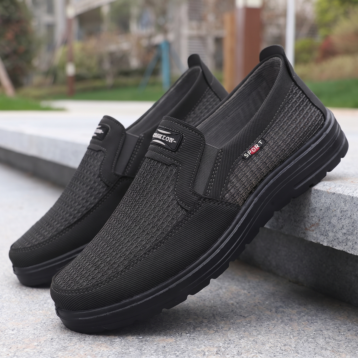 Fraser Easy-Wear Slip-On - Black