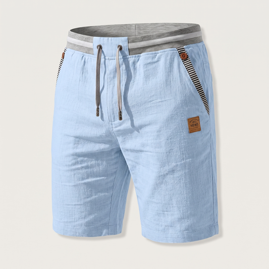 Harper Breezy Lace Shorts - Sky Blue