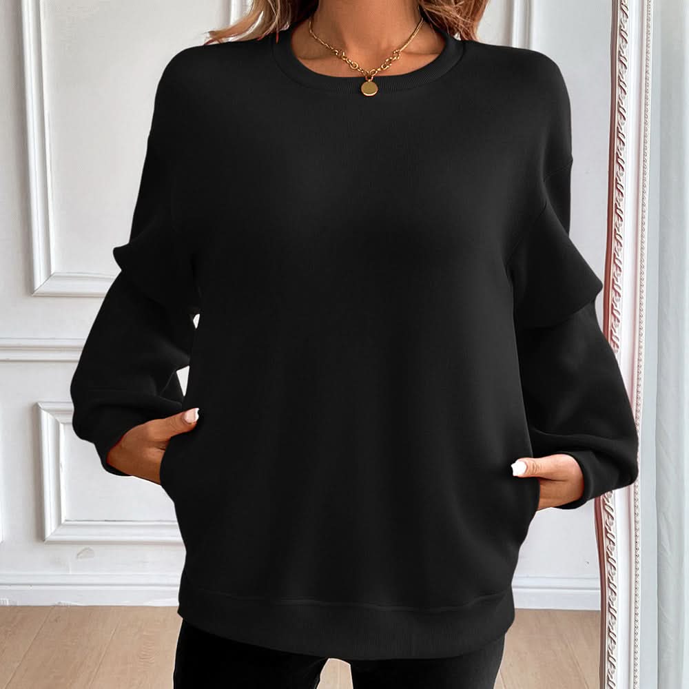 Haven Cotton Blend Sweatshirt - Black