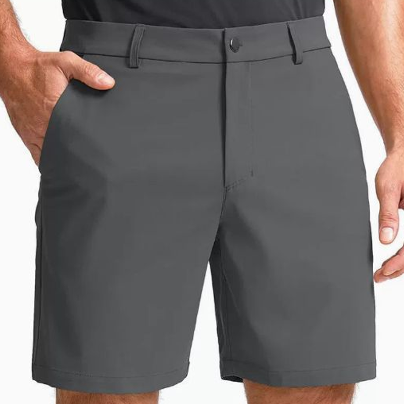 Hawkridge Tailored Stretch Shorts - Dark Grey