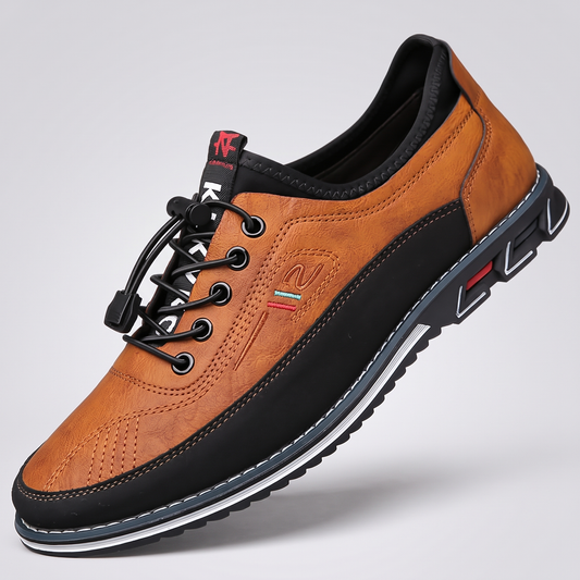 Hawthorne Leather-Look Oxford - Light Brown