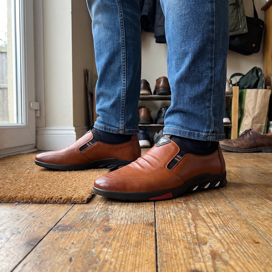 Kingsbridge Leather-Look Comfort Shoes