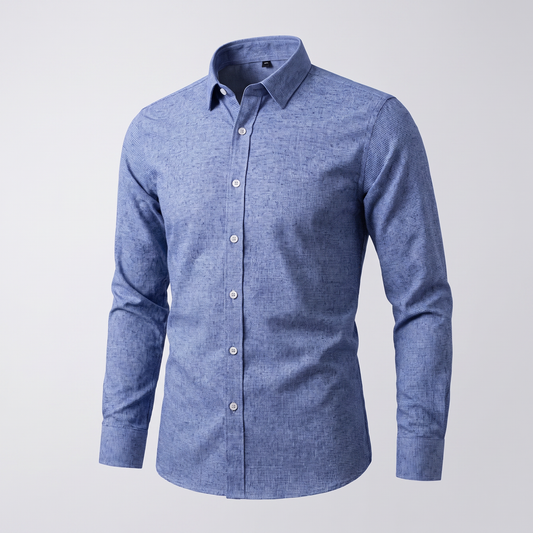 Kingsmere Pattern Shirt - Light Blue