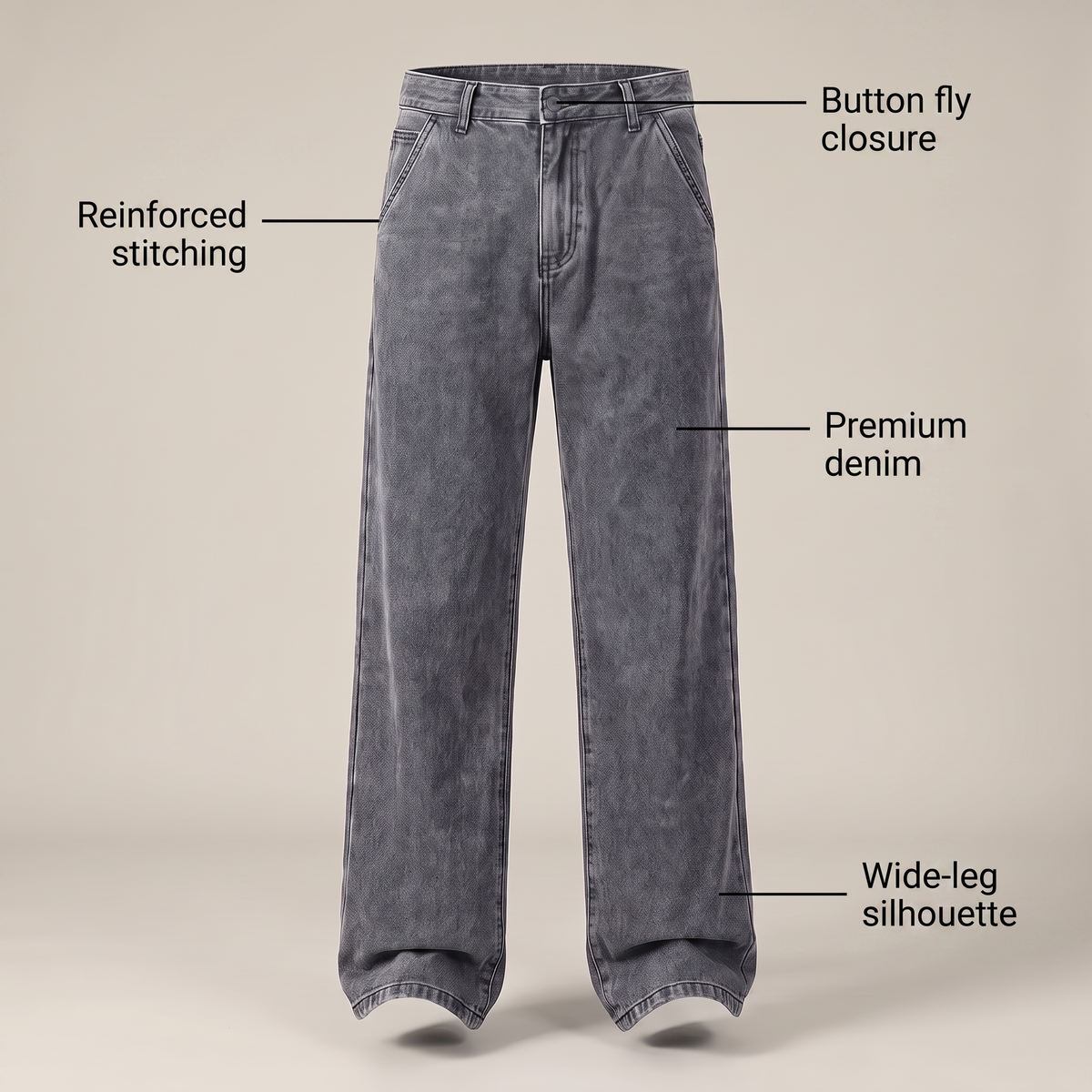 Men's Flare Boot Cut Jeans