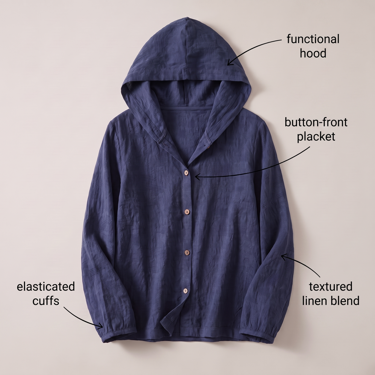 Miri Linen Hoodie