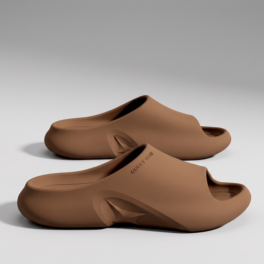 Niko Foam Slides - Brown