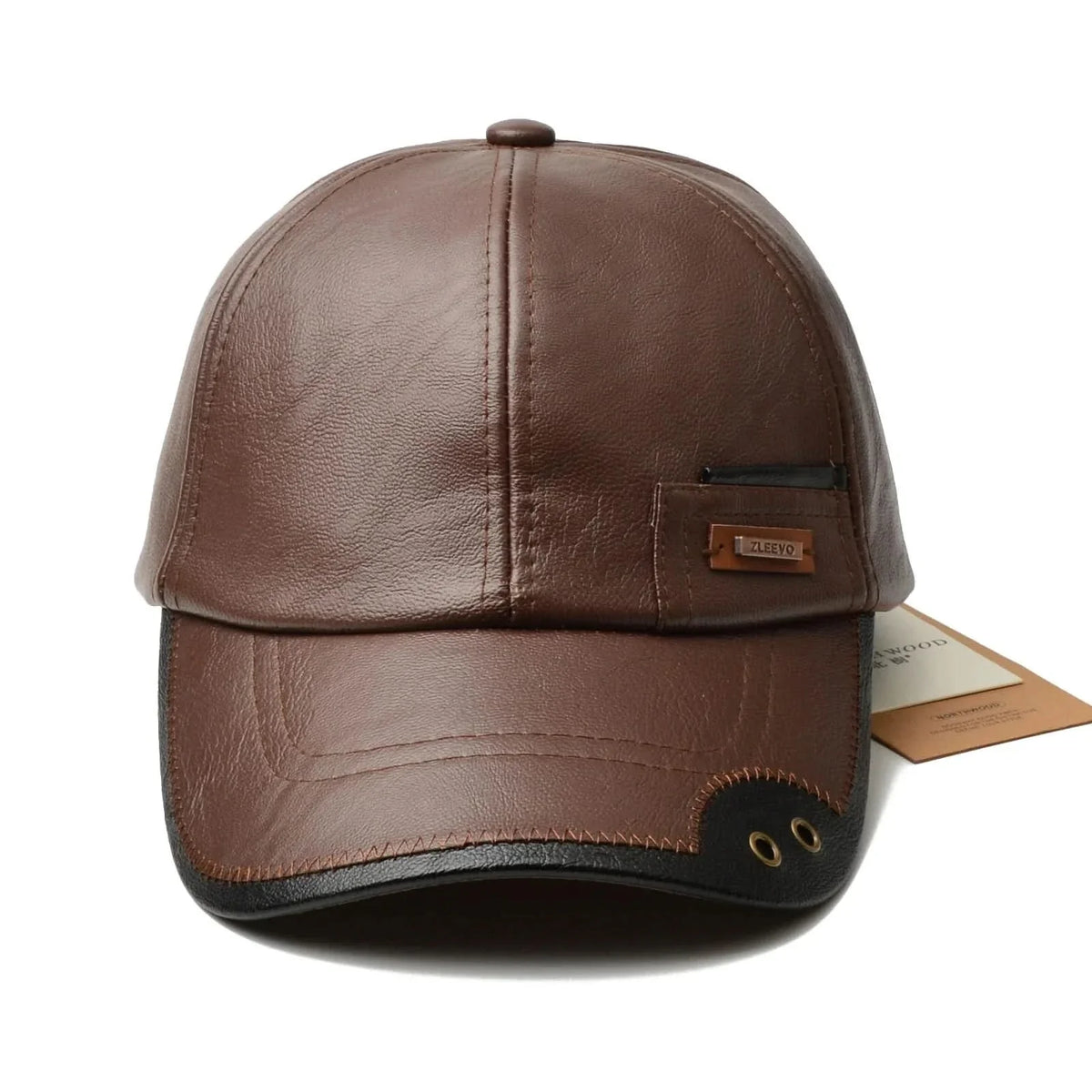 Outlaw Leather-Look Cap