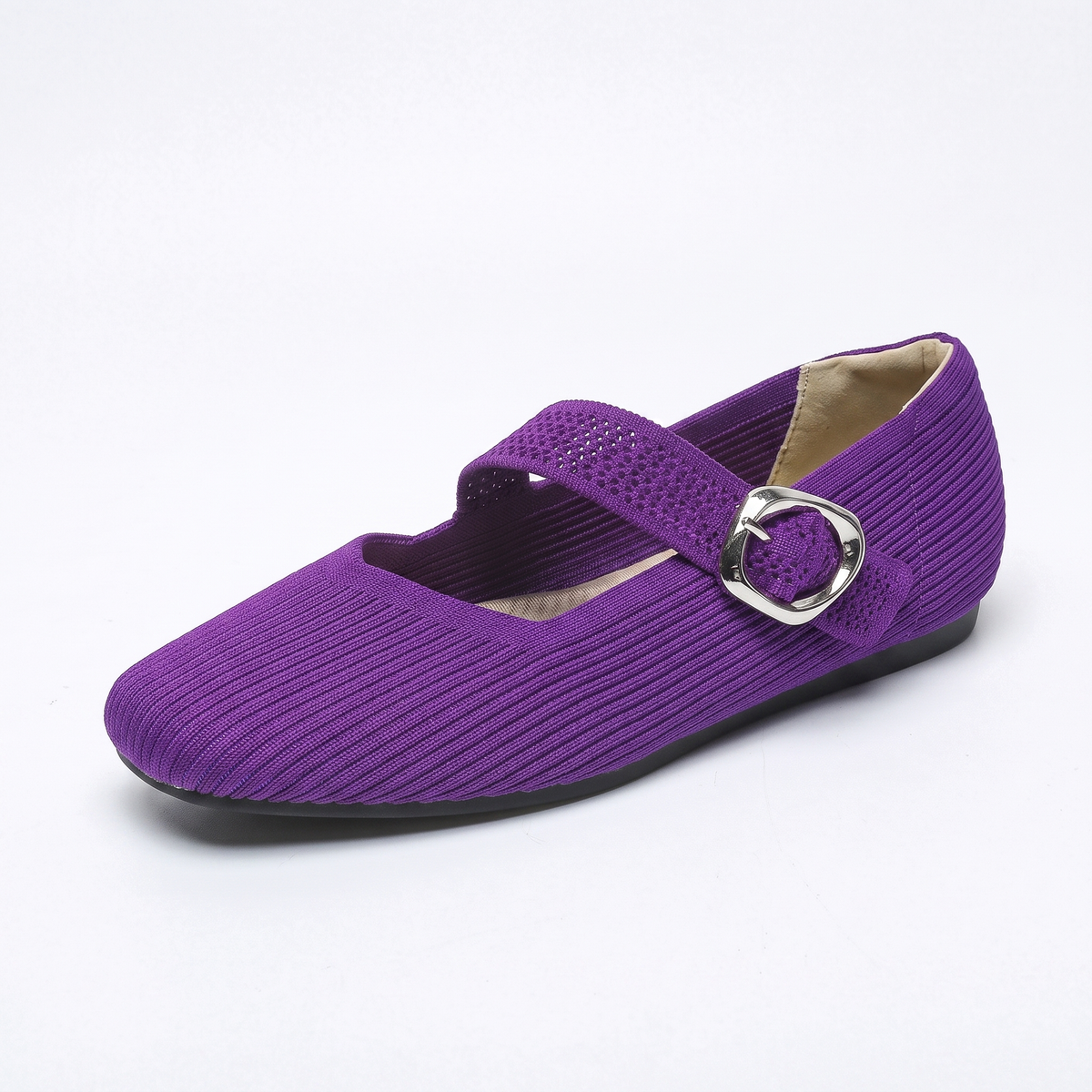 Rosmere Flexible Ballet Flats - Purple