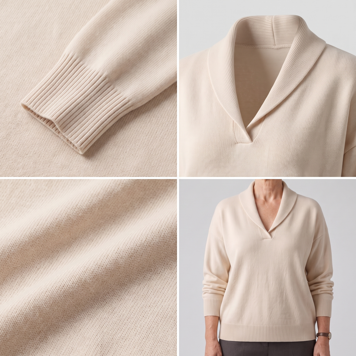 Shawl Collar Relaxed Jumper