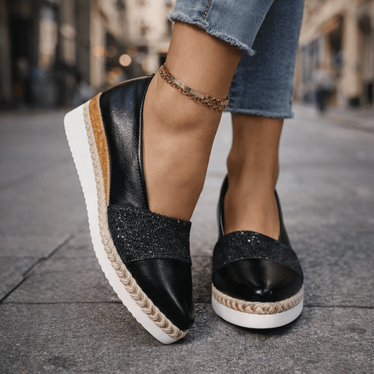 Solara Glow Wedge - Black