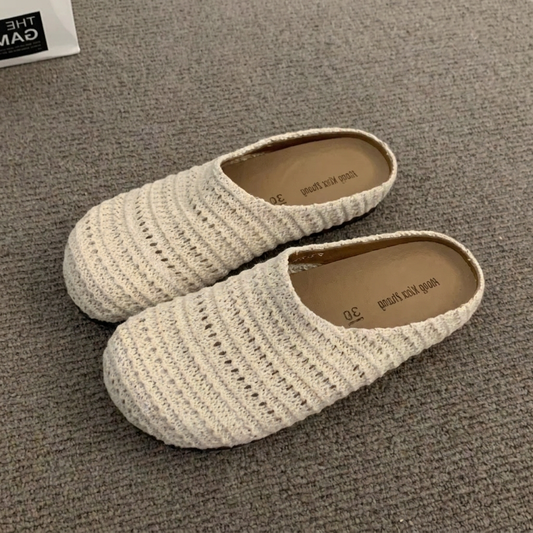 Solara Summer Mules - White