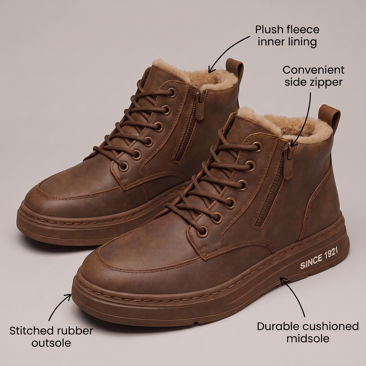 Soren Leather-Look Sneakers