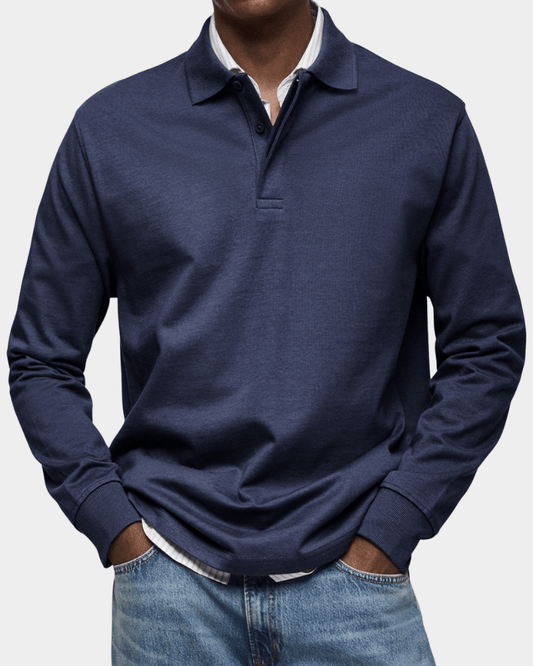 Sterling Spring Knit Polo - Navy