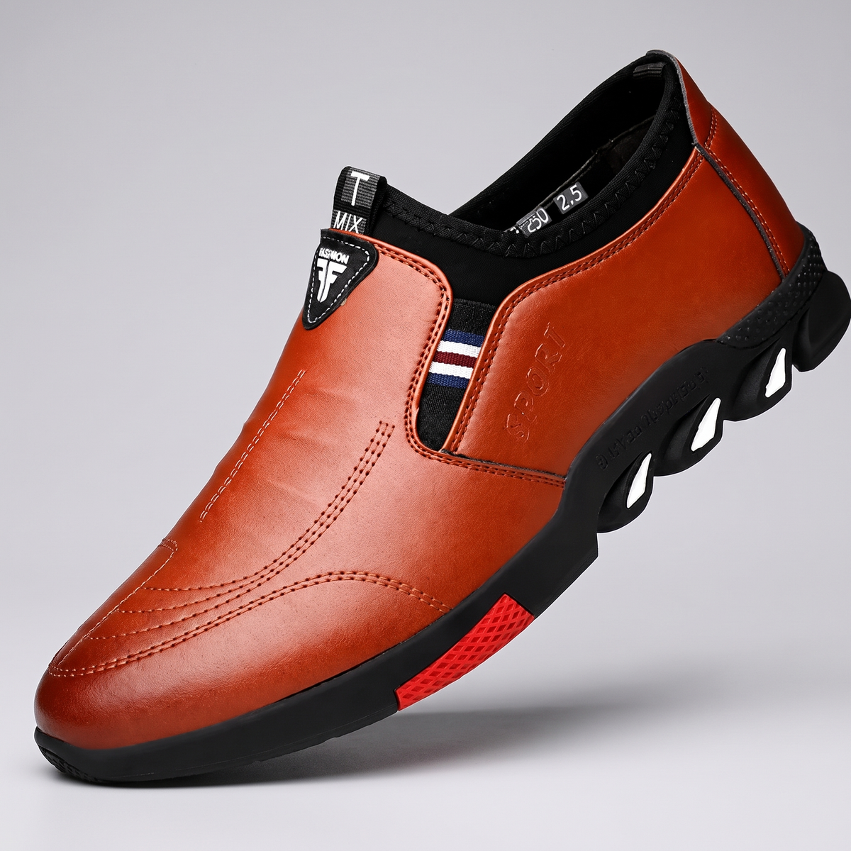 Timeless Leather-Look Formal Shoes - Brown