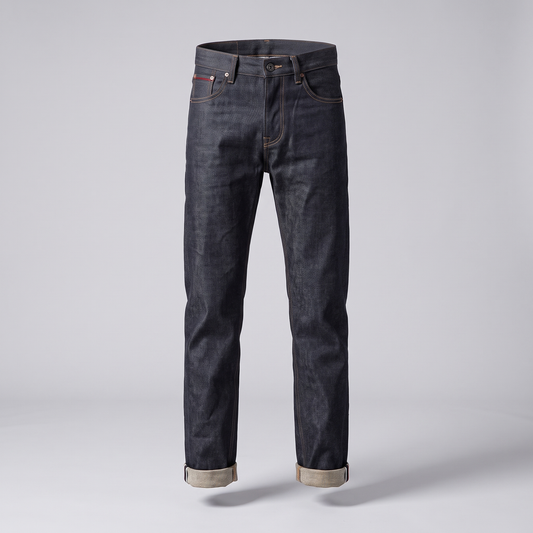 Vander Retro Denim Jeans - Indigo Raw Denim