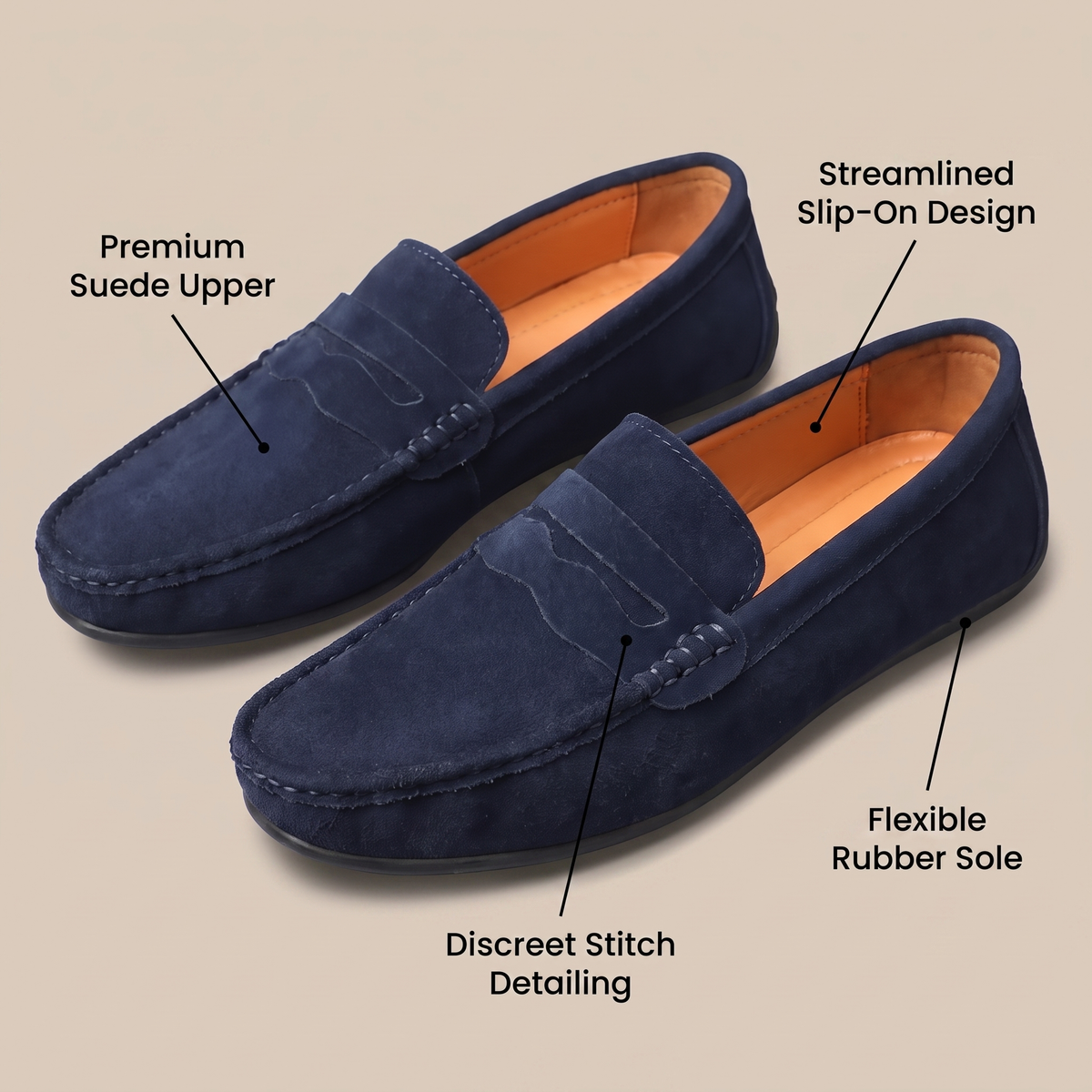 Verona Suede-Look Loafers