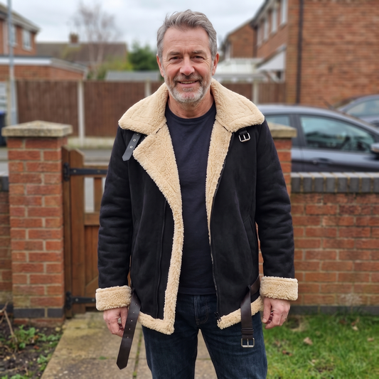 Warm-Lined Aviator Jacket