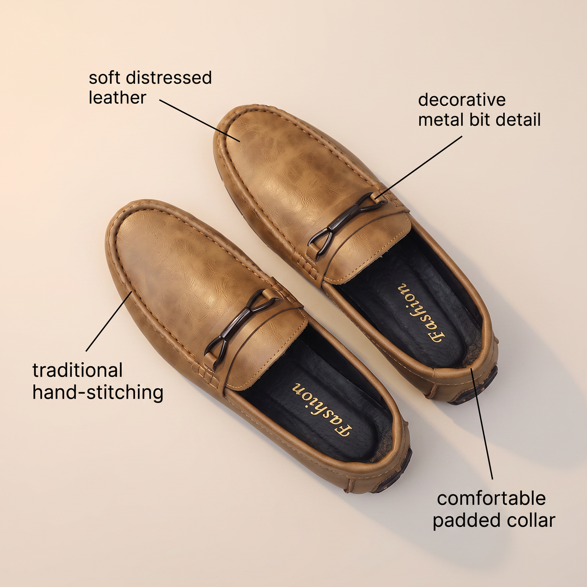 Westleigh Leather-Look Driving Shoes