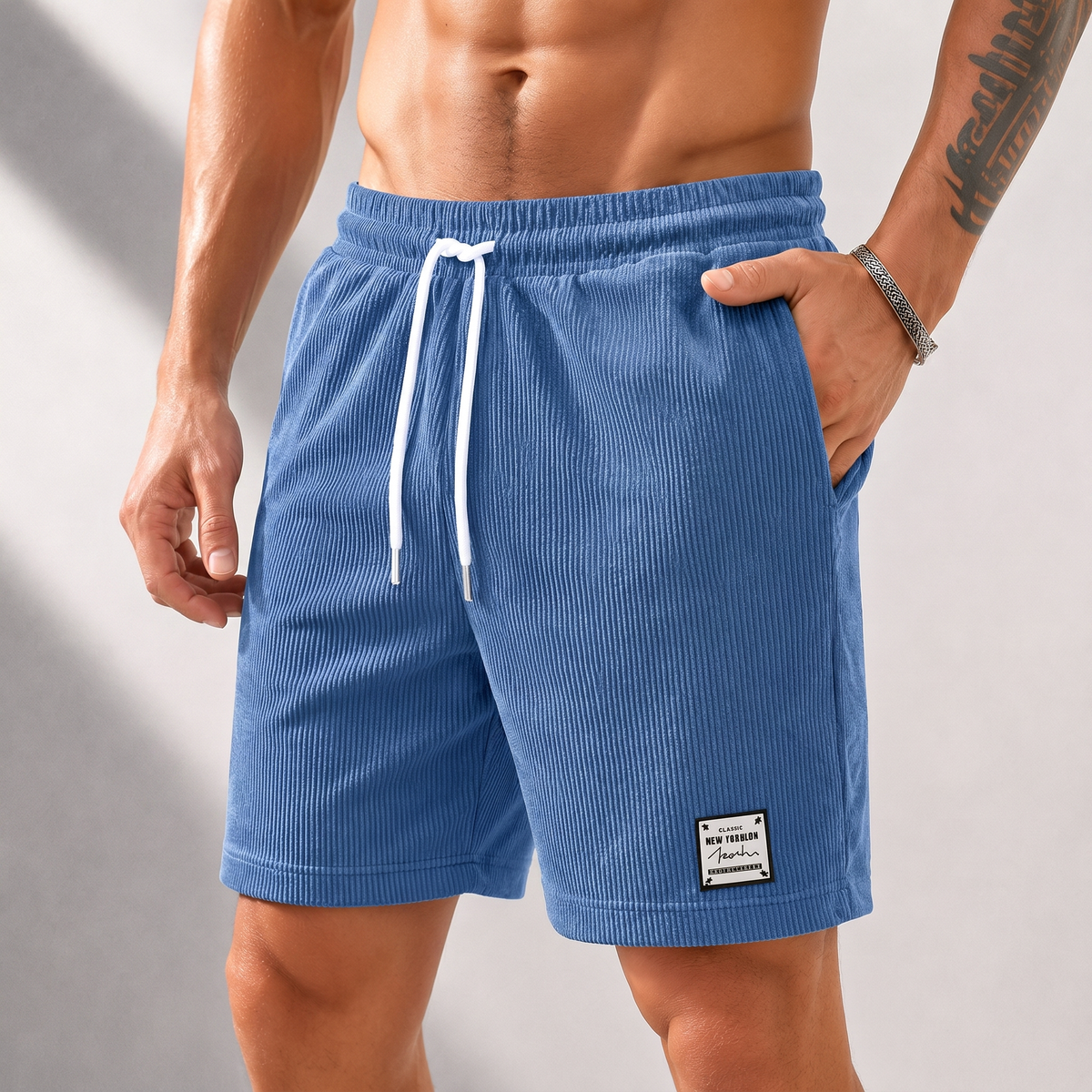 Woldingham Corduroy Shorts - Blue