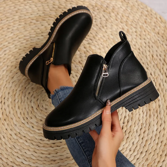 Zerina Comfort Leather-Look Boots