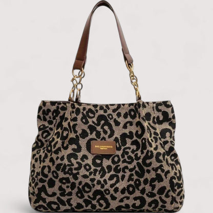 Agnes Leopard Canvas Bag