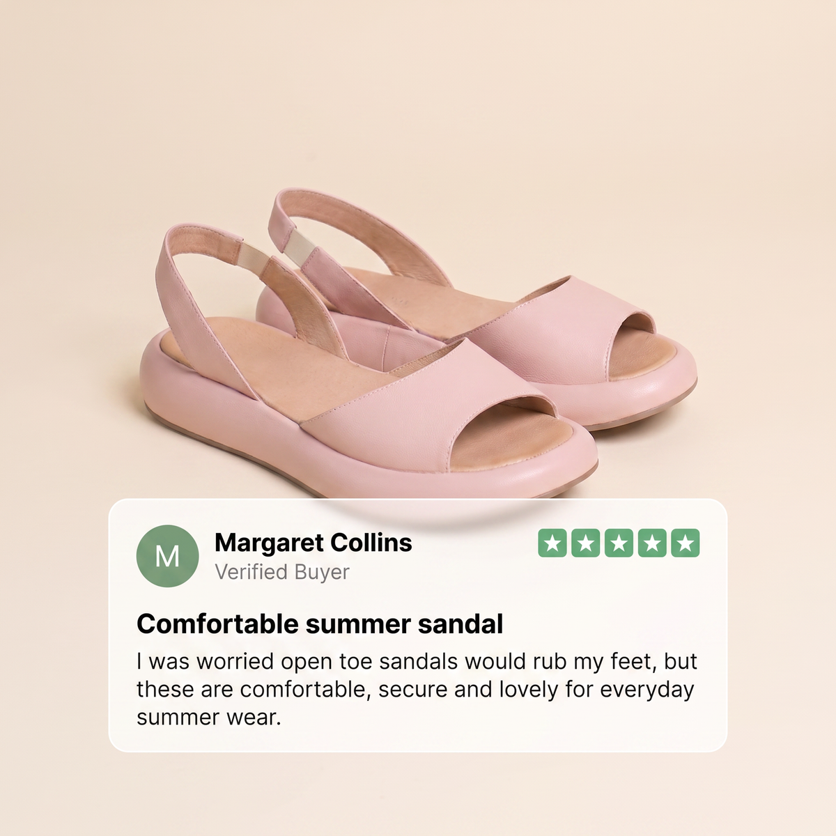 Ainsley Easy-Wear Flat Sandals