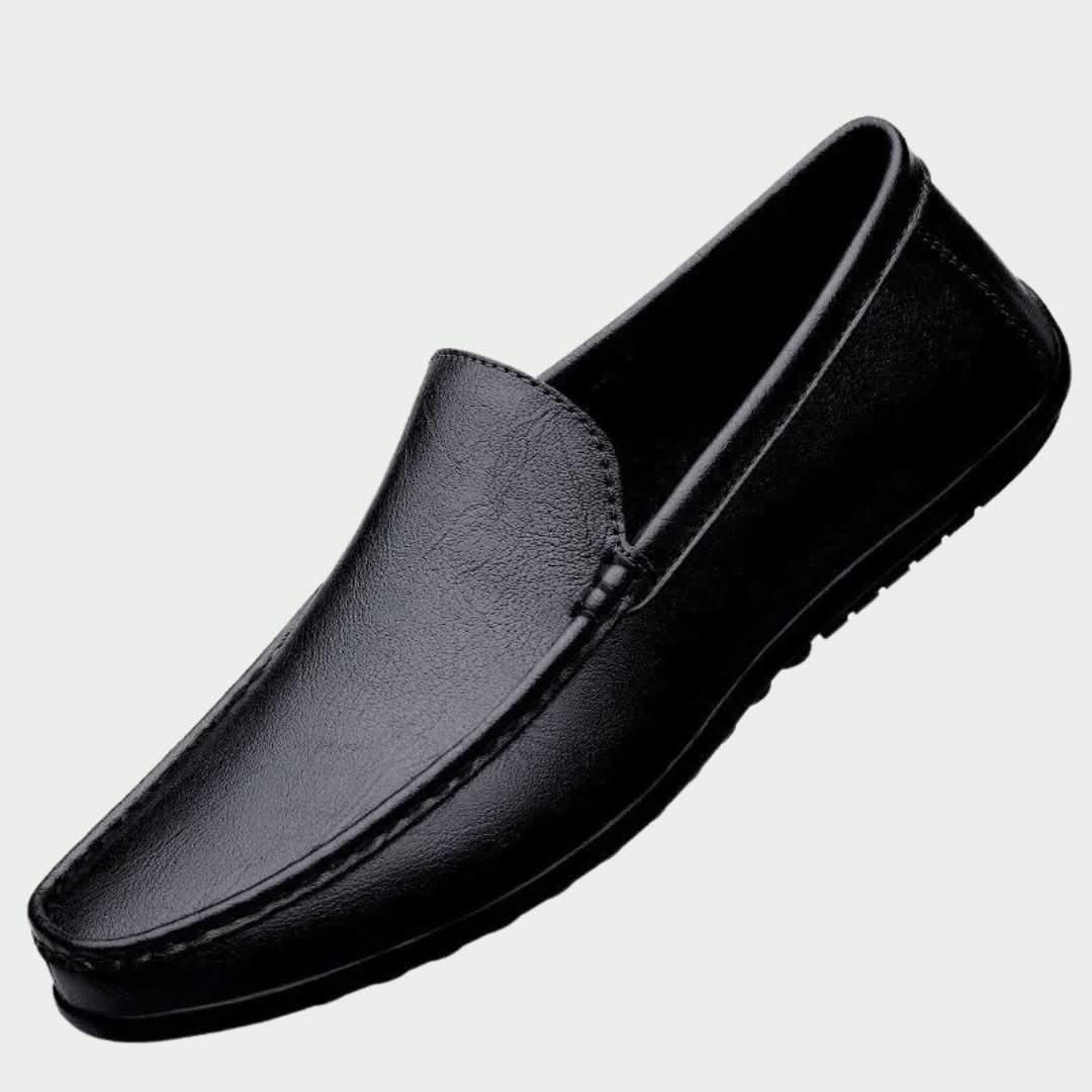 Albert Leather-Look Loafer - Black (Style 2)