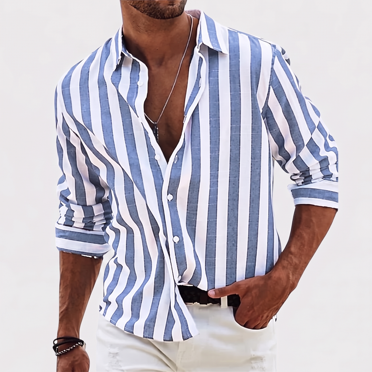 Aldebrook Lightweight Summer Shirt - Blue